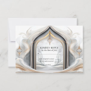 RSVP Exotic Gold Charcoal Arabian Flair Card