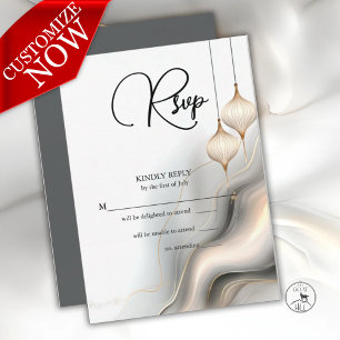 RSVP Exotic Gold Charcoal Arabian Flair Card