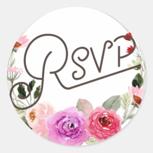 RSVP floral Sticker