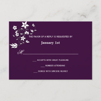 RSVP | Flowered Card