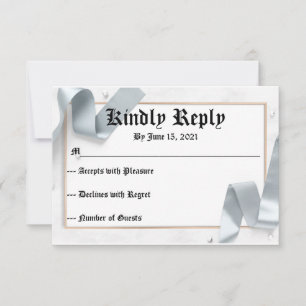RSVP for Wedding Card
