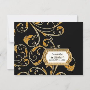 RSVP Glam Old Hollywood Regency Black Tie Event