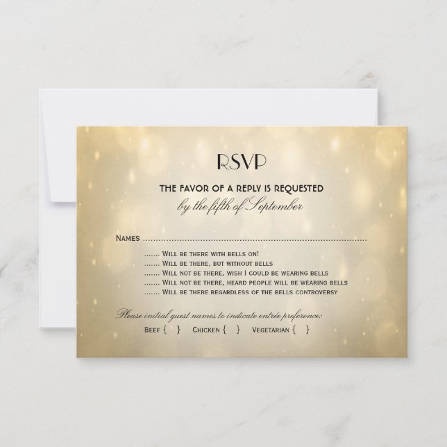 RSVP Gold Bokeh (Front)
