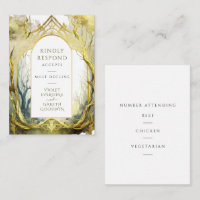 RSVP Gold Enchanted Forest Wedding