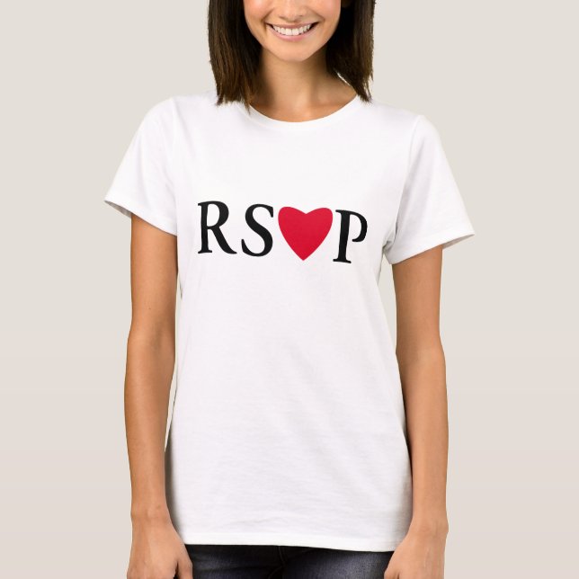 RSVP Heart T Shirt (Front)