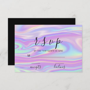 RSVP Holographic Blue Pink Mermaid 