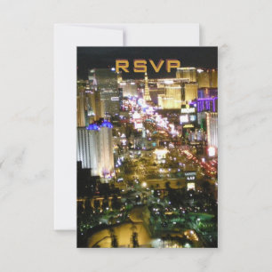 RSVP Las Vegas Wedding Reception Card