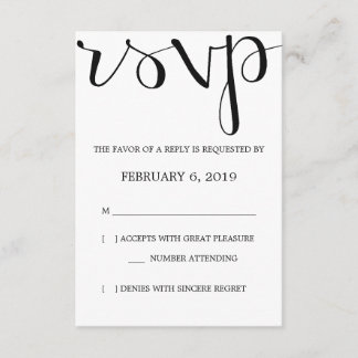 RSVP | Mod Pen Card