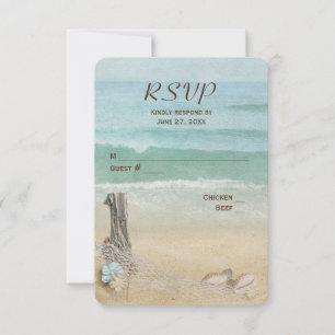 RSVP Nautical Net Vow Renewal Card