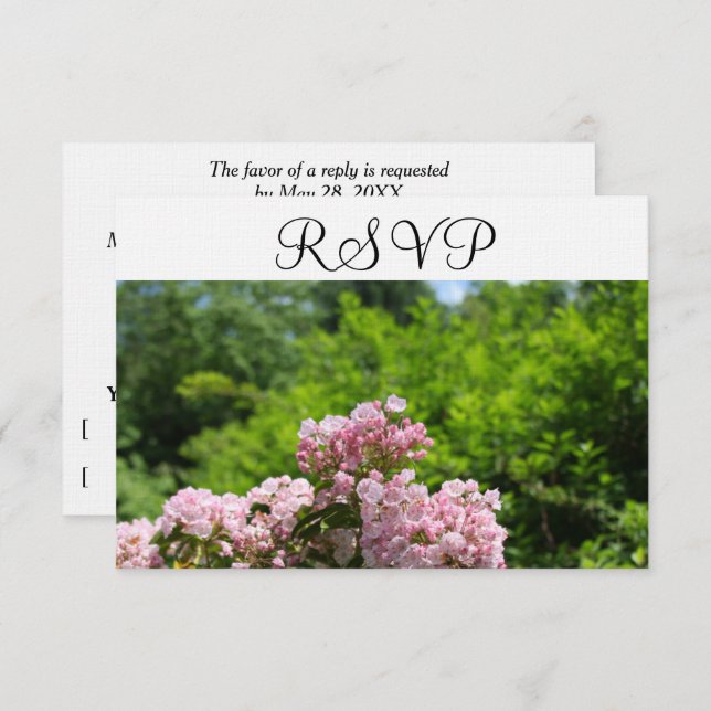 RSVP Pink Mountain Laurel Flowers (Front/Back)