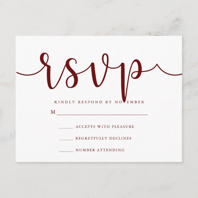 RSVP Post Card (Front)