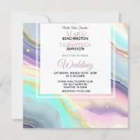 *~* RSVP QR PASTEL AGATE AR66 Gold Wedding