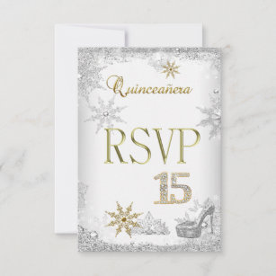 RSVP Quinceanera 15 Silver White Gold Elite