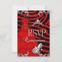 RSVP Quinceanera 15th Zebra Red Dress Shoe