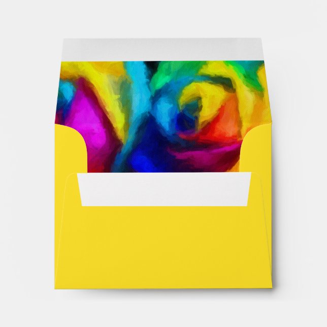 RSVP Rainbow Roses Envelope (Back (Bottom))