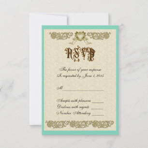 RSVP Renaissance cupids Card