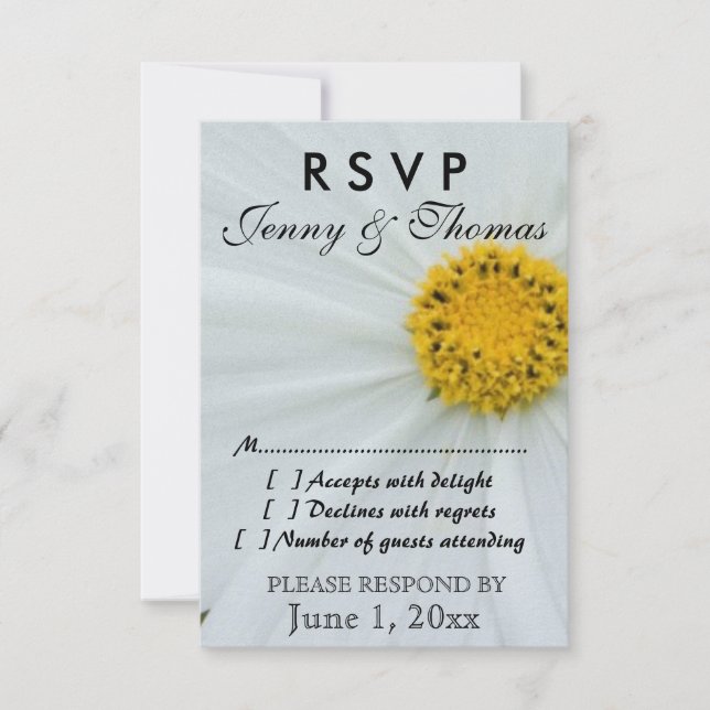 RSVP  Response Card (Front)