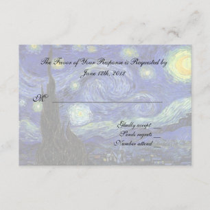 RSVP response card