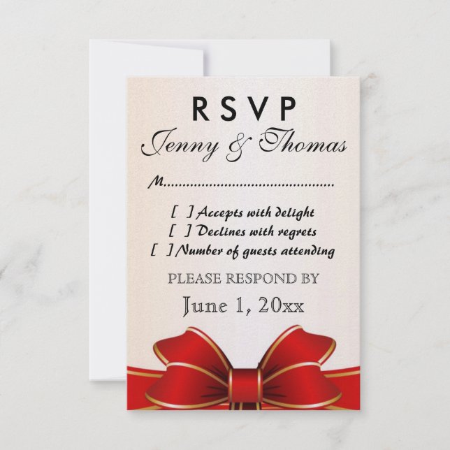 RSVP  Response Card (Front)