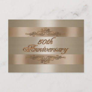 RSVP response card 50th anniversary