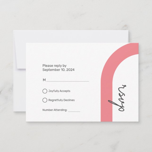 RSVP Response Card | Classic Style (Front)