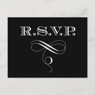Rsvp Response Card Custom Colour Post Card
