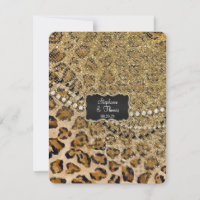 RSVP Response Natural Gold Leopard Animal Print