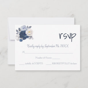 RSVP Response Wedding Card