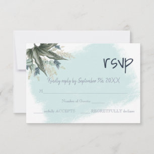RSVP Response Wedding Card