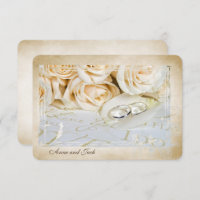 RSVP roses and rings Vow Renewal Ceremony