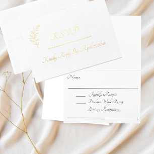 RSVP Save The Date Foil Card