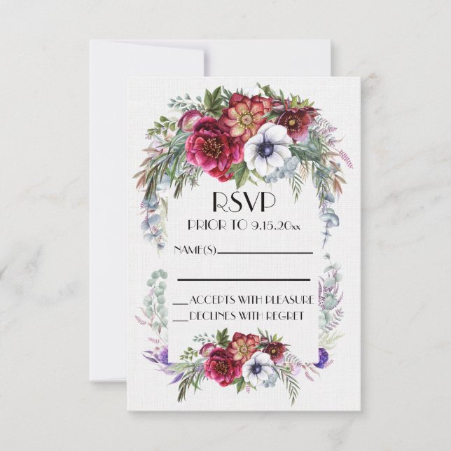 RSVP See Back Card (Front)