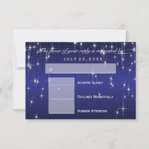 RSVP Star Lights in Metallic Dark Blue - RSVP