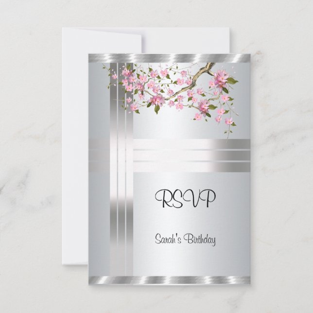 RSVP sweet 16 Birthday Invitation (Front)
