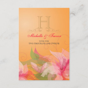RSVP - Tanerine Floral Garden Reply Cards
