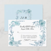 RSVP Terra Cotta Pink Watercolor Floral Wedding