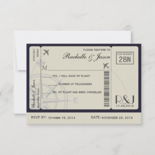 RSVP Ticket Airlines Card