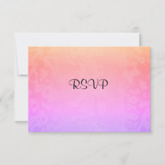 RSVP to match invite pastel crystal