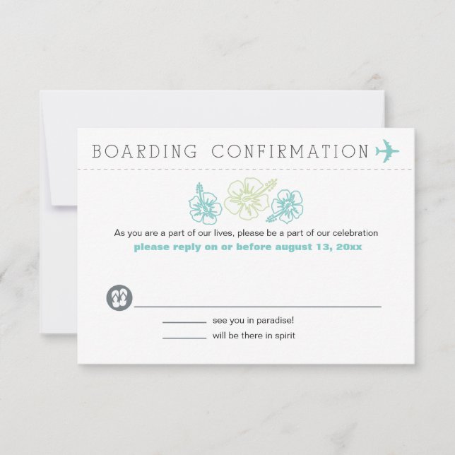 RSVP to Nassau Boarding Pass (Front)