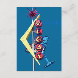 RSVP Vintage Neon Las Vegas Card