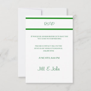 RSVP Vintage Newspaper Wedding Card