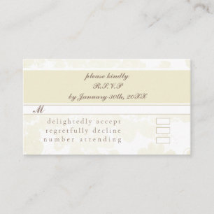 RSVP(w/White on White invites) Enclosure Card