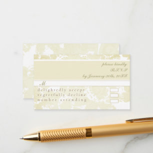 RSVP(w/White on White invites) Enclosure Card