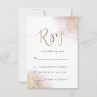 RSVP watercolor splashes