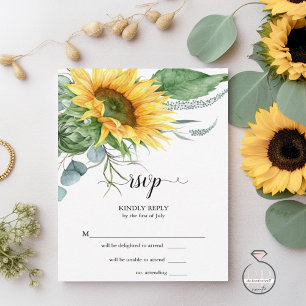 RSVP Watercolor Sunflowers