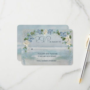 RSVP Wedding Arch with Nautical Net Card
