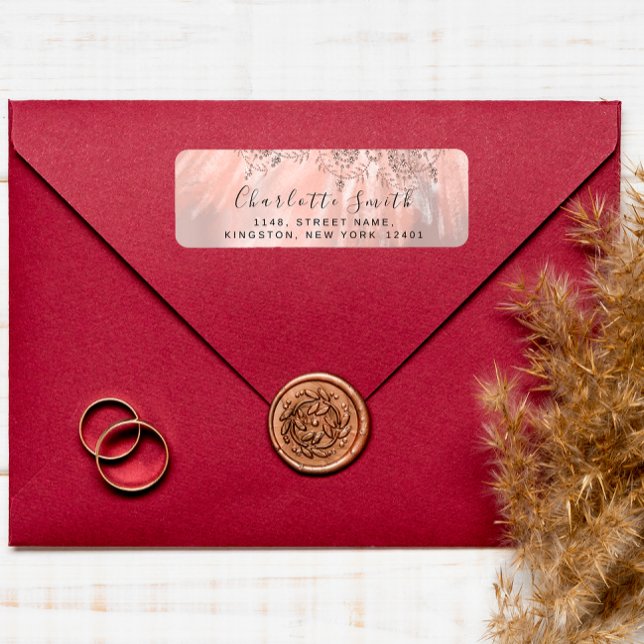 RSVP Wedding Bridal Rose Gold Sweet16th 15th (RSVP Wedding Bridal Rose Gold Sweet16th 15th Label)