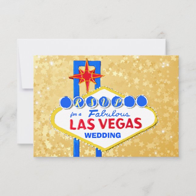 RSVP Wedding Reception Las Vegas Golden (Front)