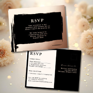 RSVP Wedding Response Card Modern Elegance
