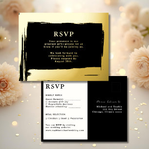 RSVP Wedding Response Card Modern Elegance